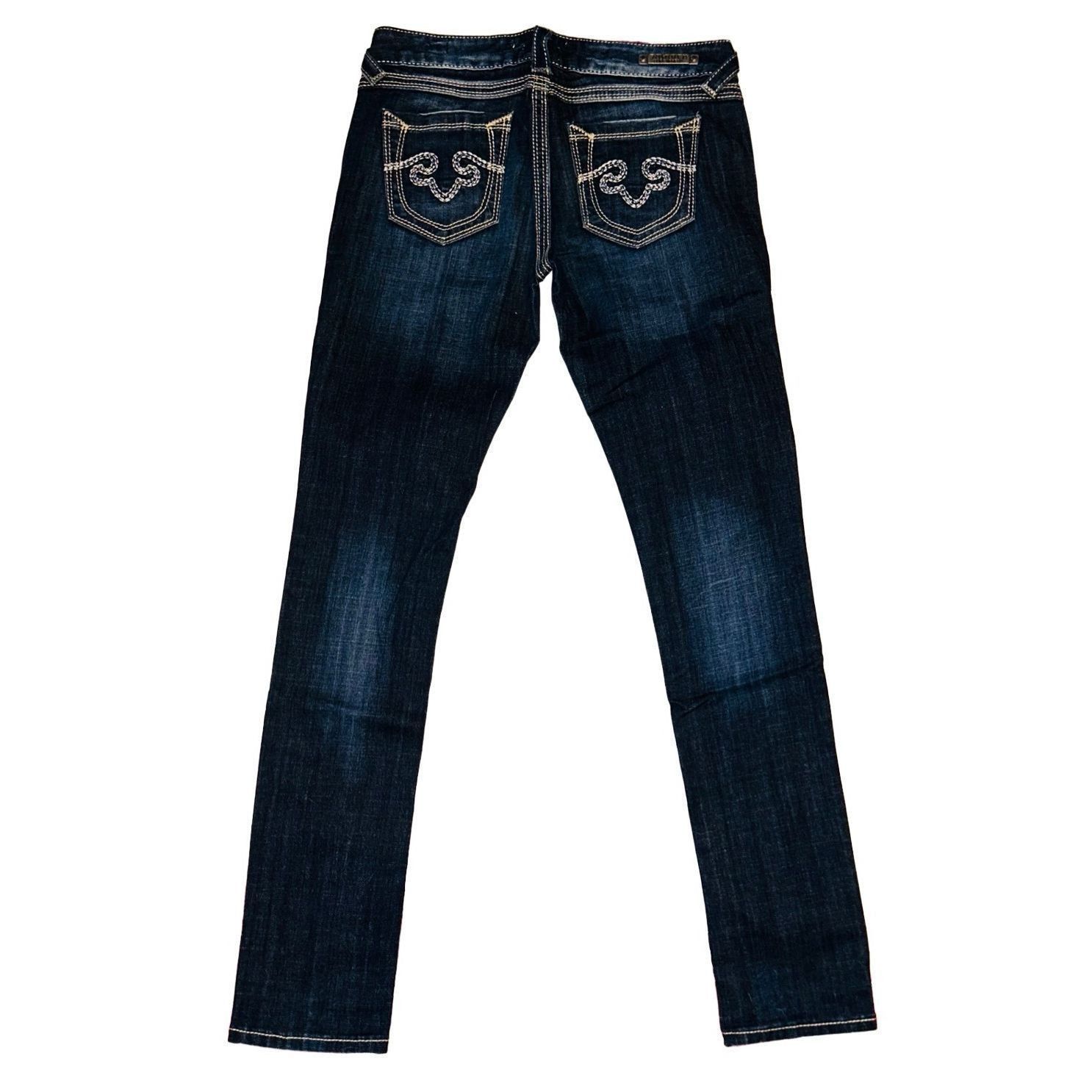 Express Be Rock For Express Denim Skinny Blue Jeans Women's Size 6 R Size 28" / US 6 / IT 42 - 2 Thumbnail