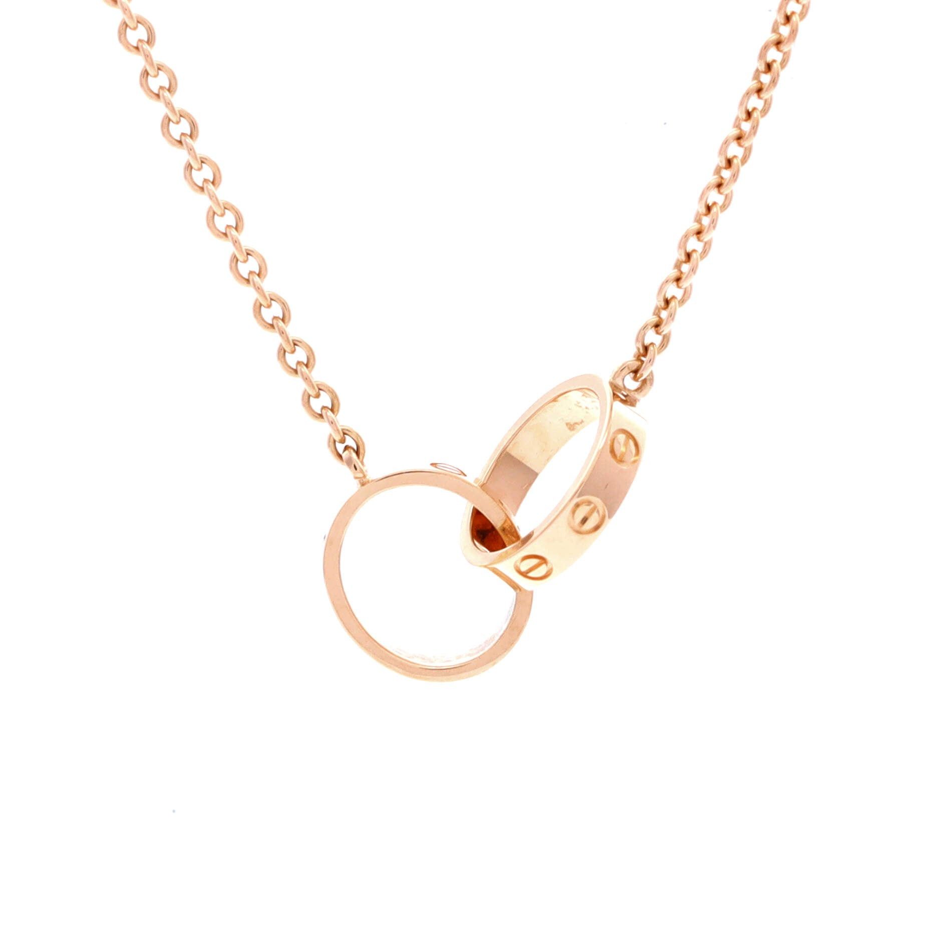 Cartier Love Interlocking Necklace Size ONE SIZE - 1 Thumbnail