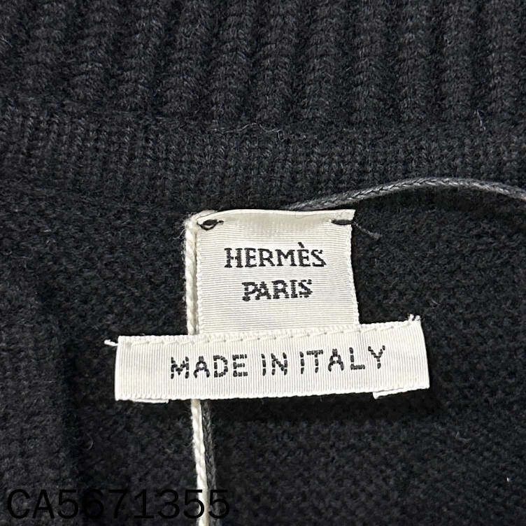Hermes HERMES new black pattern wool sweater size 34 Size XS / US 0-2 / IT 36-38 - 7 Thumbnail