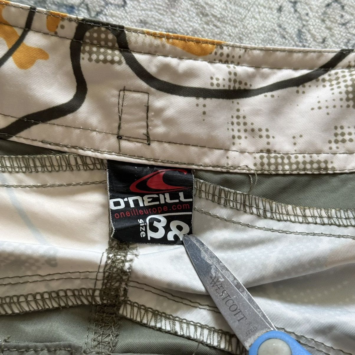O'Neill 📌 Vintage O’Neill Surfing Y2K Board Swim Shorts Size US 38 / EU 54 - 9 Thumbnail