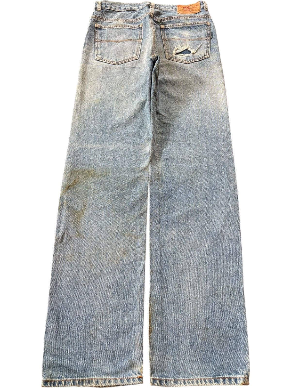 Edwin Vintage Japanese Brand Faded Wash Distress Loose Jeans Size US 29 - 2 Thumbnail