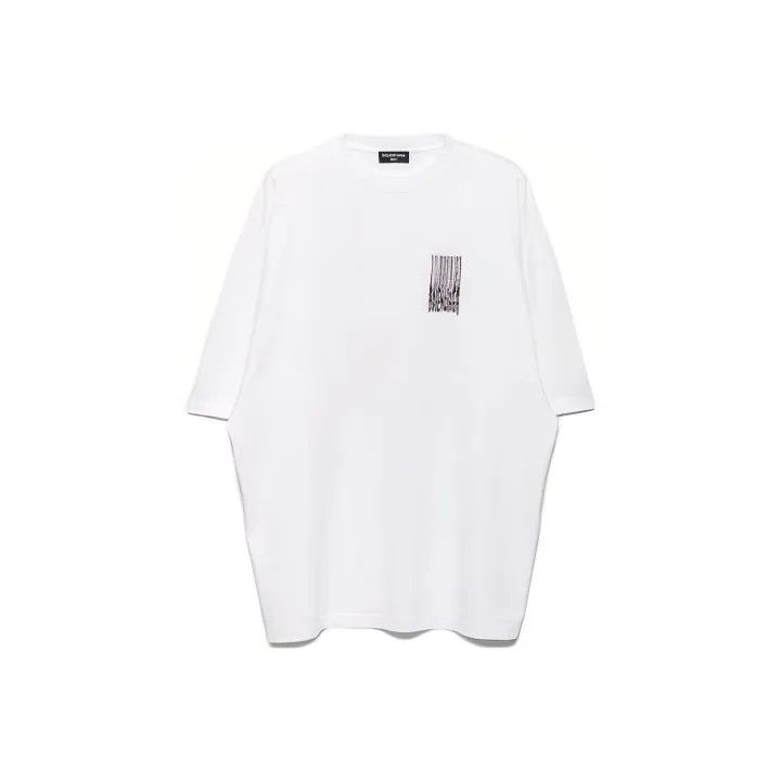Balenciaga Balenciaga Logo Waterfall Letter Short Sleeve T-Shirt 0079 Size US S / EU 44-46 / 1 - 1 Thumbnail