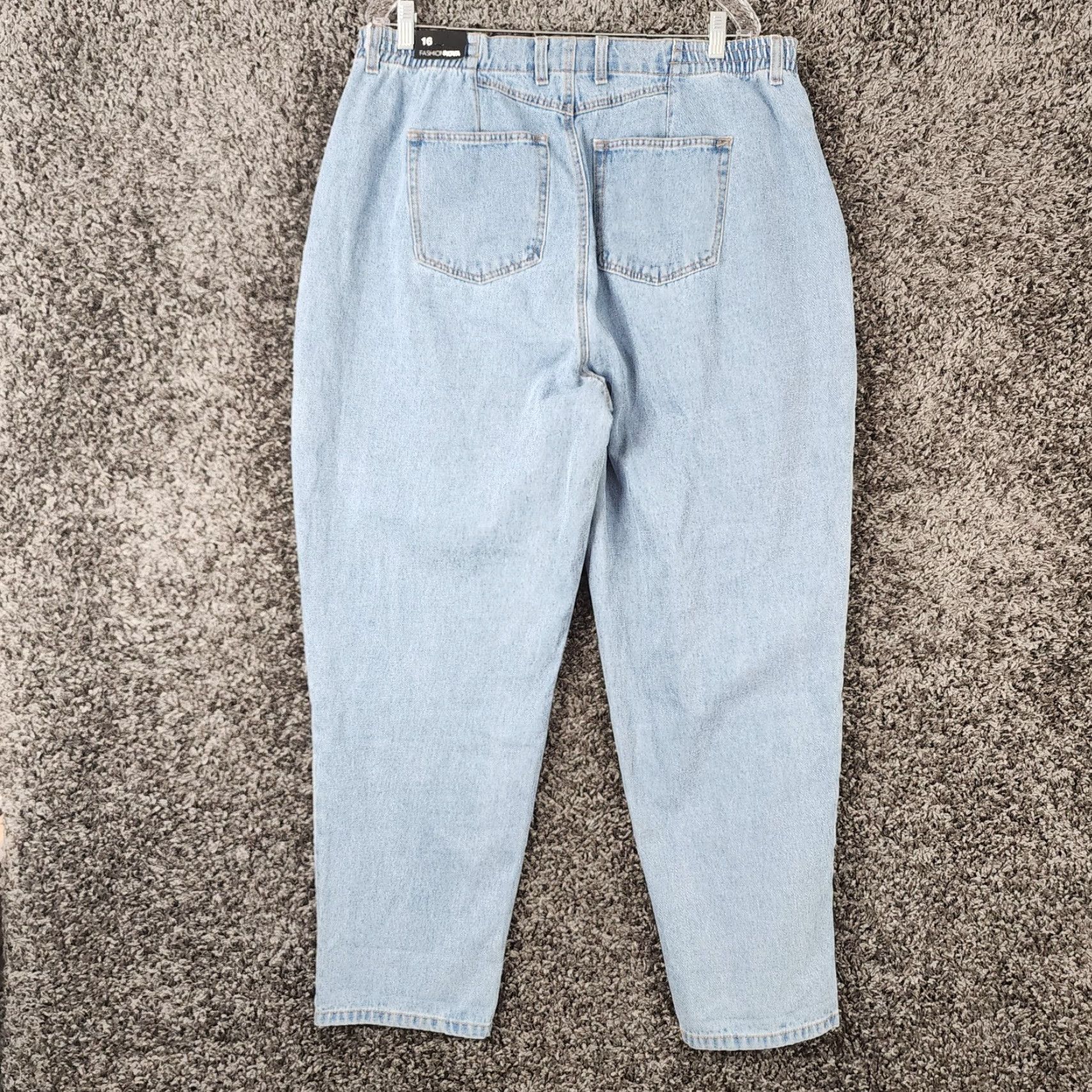 Fashion Nova Fashion Nova Jeans Mom Blue Denim 16 Women Easy Waist 30 Inseam Womens Jeans Blue 16 Size 38" / US 16 / IT 52 - 5 Thumbnail