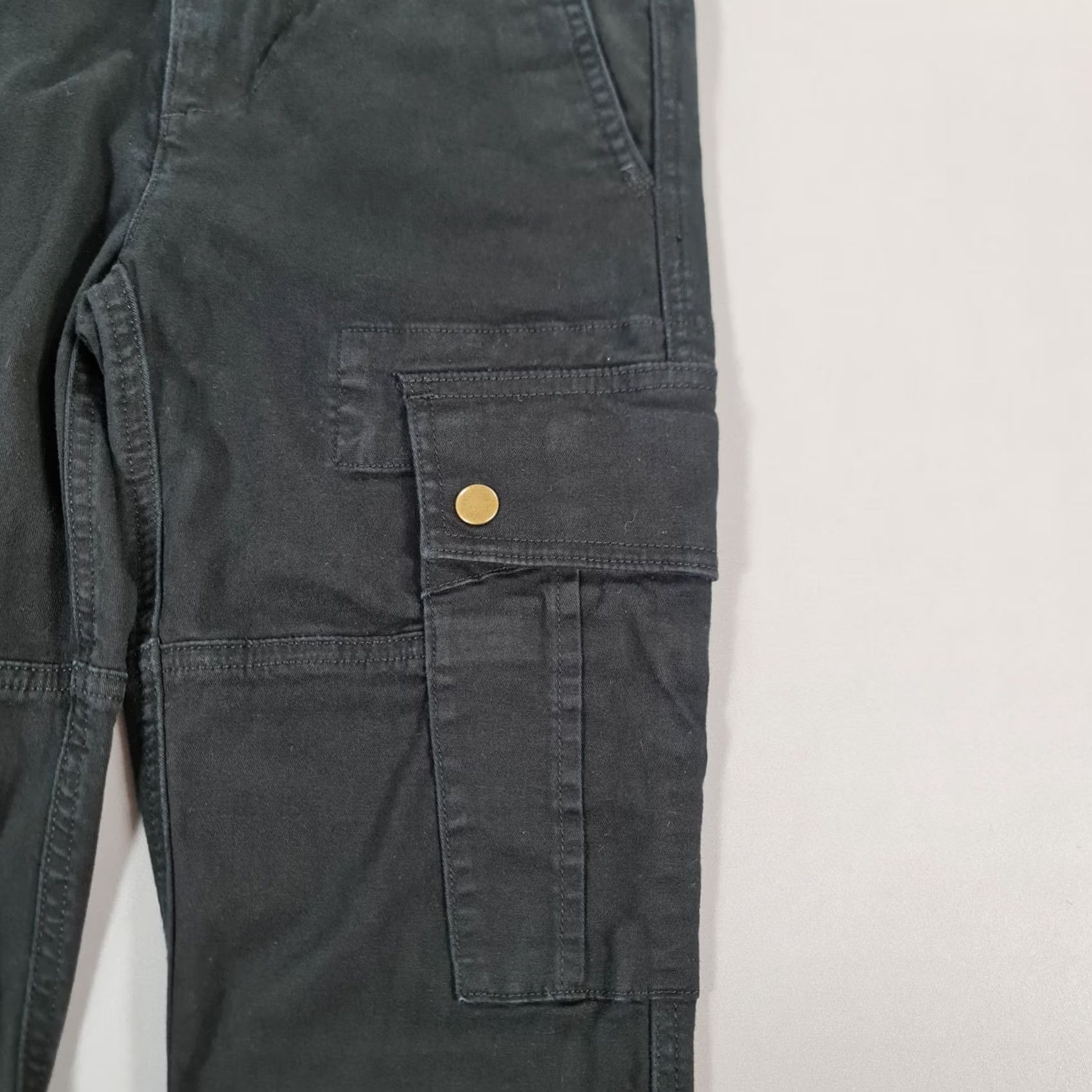 Polo Ralph Lauren Polo Ralph Lauren Womens Cargo Trousers Black 6 UK Cotton Pants Polyester Elastane Size 28" / US 6 / IT 42 - 4 Thumbnail