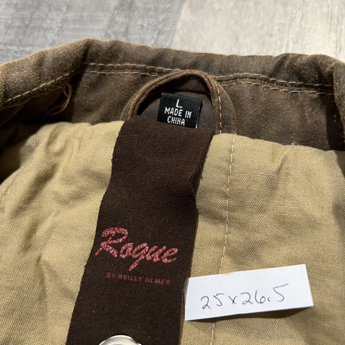 Rogue Rogue By Reilly Olmes Brown Canvas Collared Full Zip Jacket Size US L / EU 52-54 / 3 - 6 Thumbnail