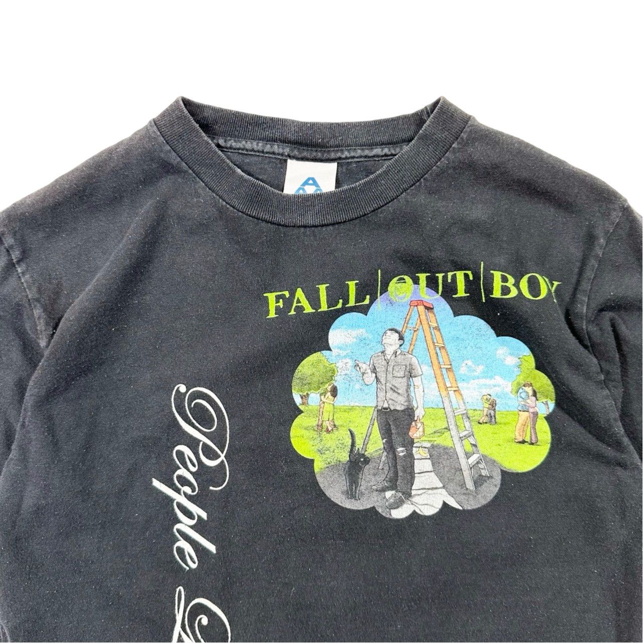 Vintage Fall Out Boy Exclusive People Like Us Band Graphic T Shirt Size US S / EU 44-46 / 1 - 2 Thumbnail
