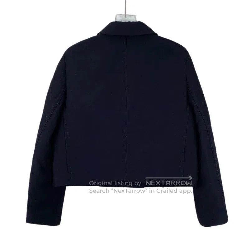 Dior Dior Dark blue inner logo full printing mulberry silk lape Size XS / US 0-2 / IT 36-38 - 2 Thumbnail