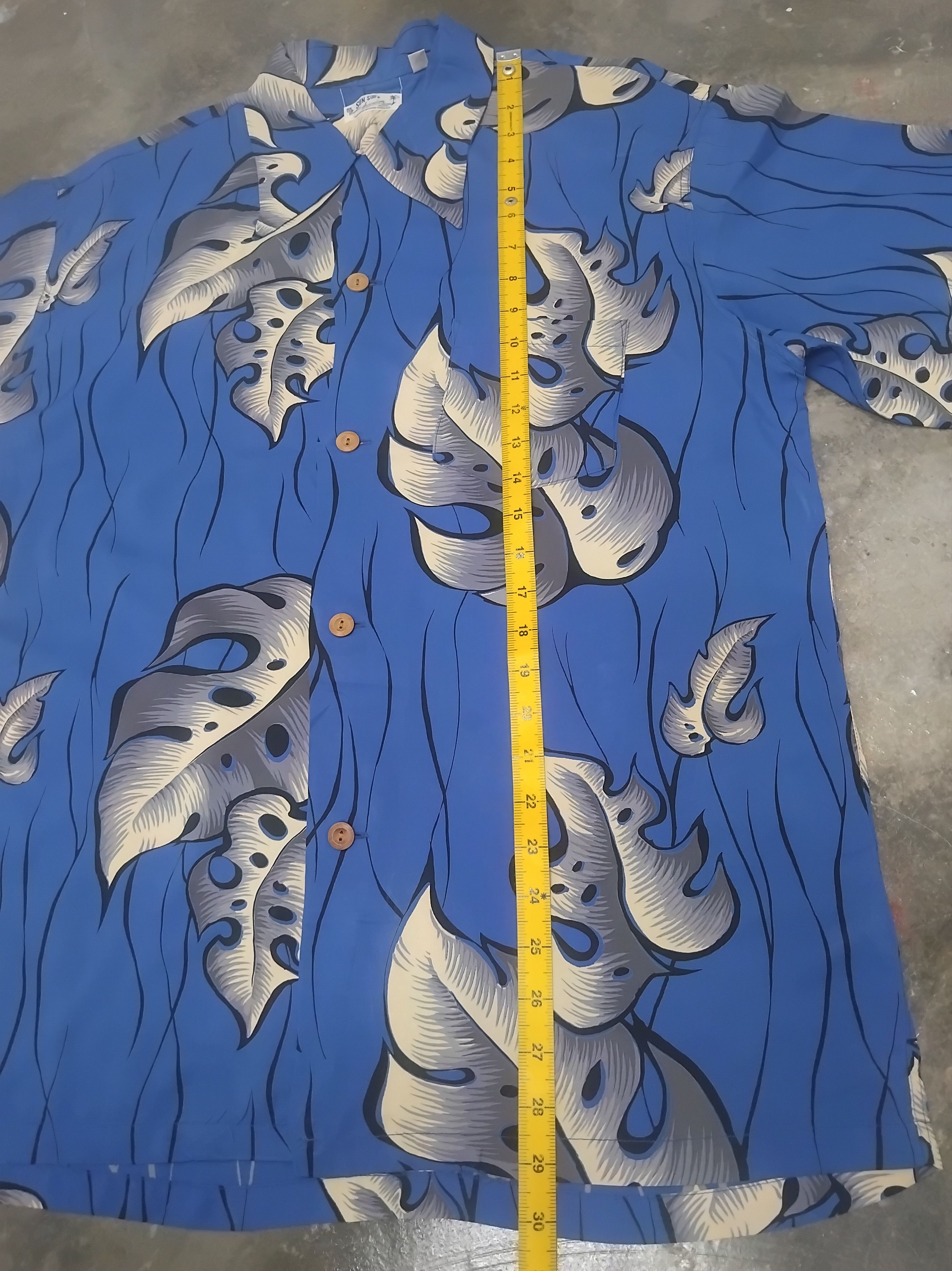 Sugar Cane Sun surf Leaf Tree Japanese brand Hawaiian Shirt Size US L / EU 52-54 / 3 - 8 Thumbnail