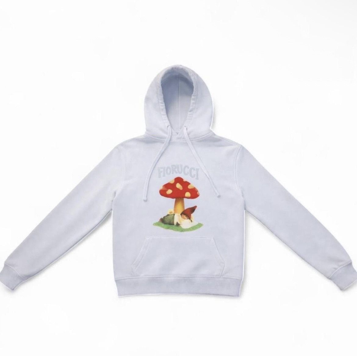 Fiorucci Fiorucci Mushroom Graphic Hoodie - Blue Designer Pullover Size S / US 4 / IT 40 - 1 Thumbnail