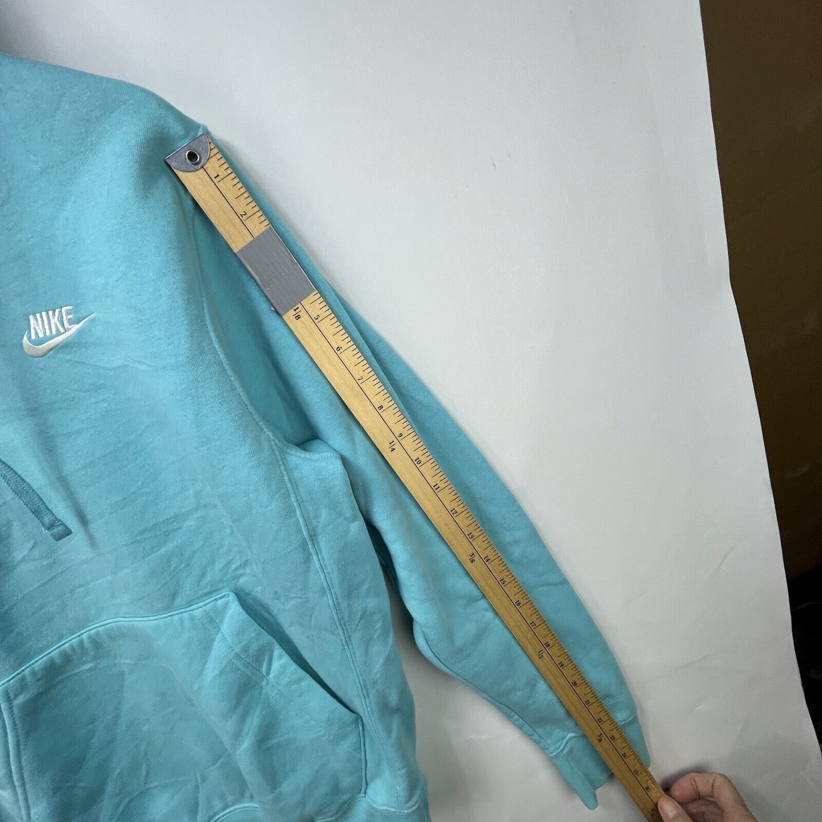Nike × Vintage Vintage Y2K Nike Hoodie Size XS Baby Blue Size US XS / EU 42 / 0 - 6 Thumbnail
