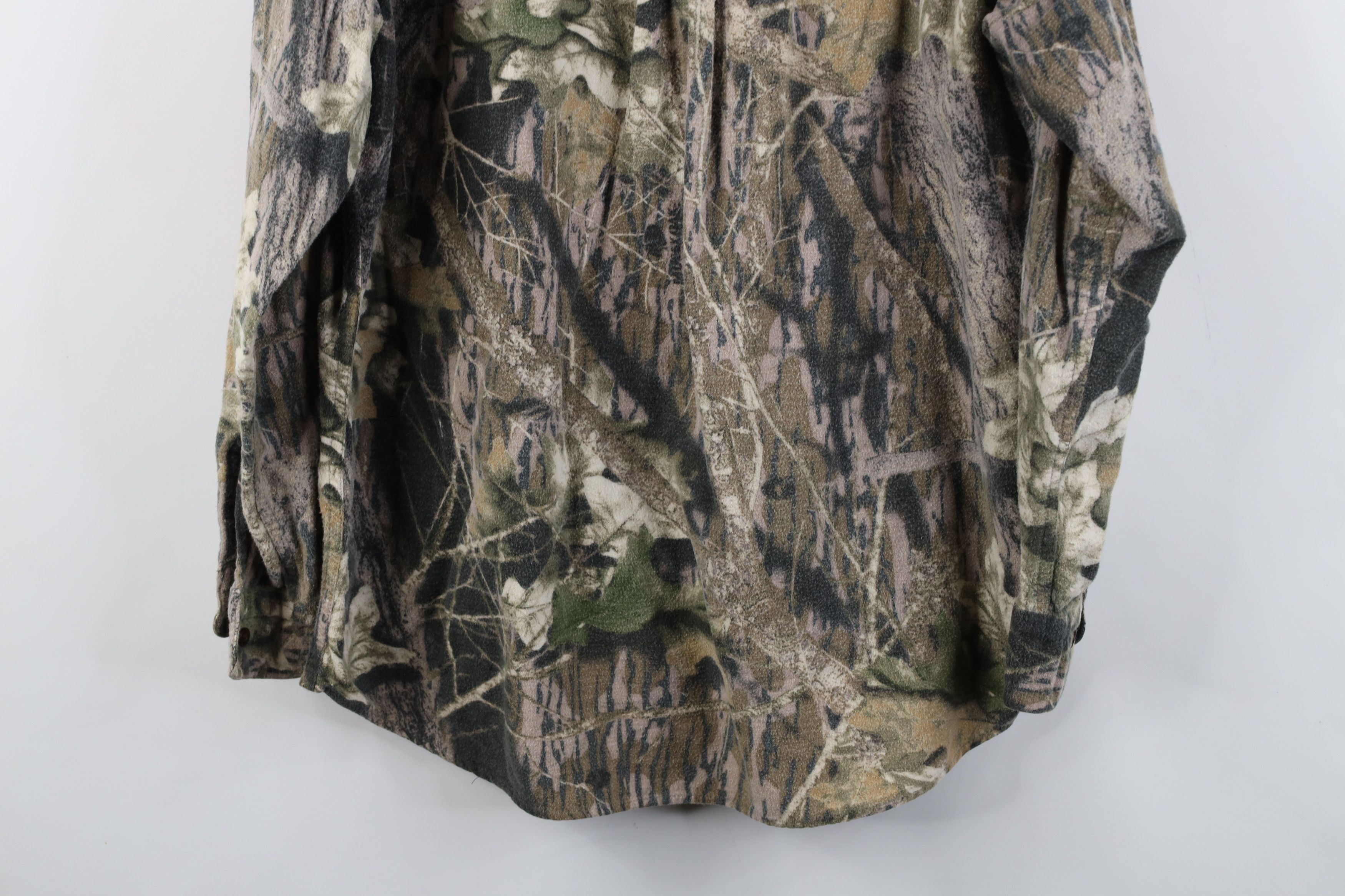Vintage Vintage 90s Streetwear Camouflage Chamois Cloth Button Shirt Size US XL / EU 56 / 4 - 10 Thumbnail