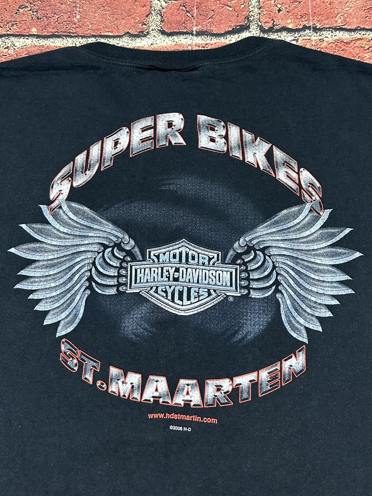 Harley Davidson Vintage Harley Davidson Skull Graphic Long Sleeve T Shirt Size US XXL / EU 58 / 5 - 6 Thumbnail