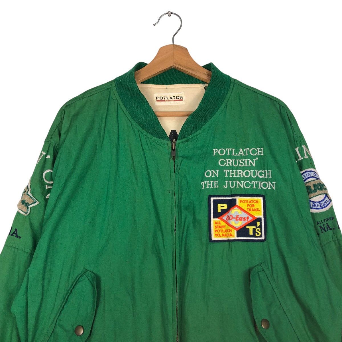 Hysteric Glamour 📌Riot Riot Vintage Bomber Jacket Full Patches Potlatch Size US M / EU 48-50 / 2 - 4 Thumbnail