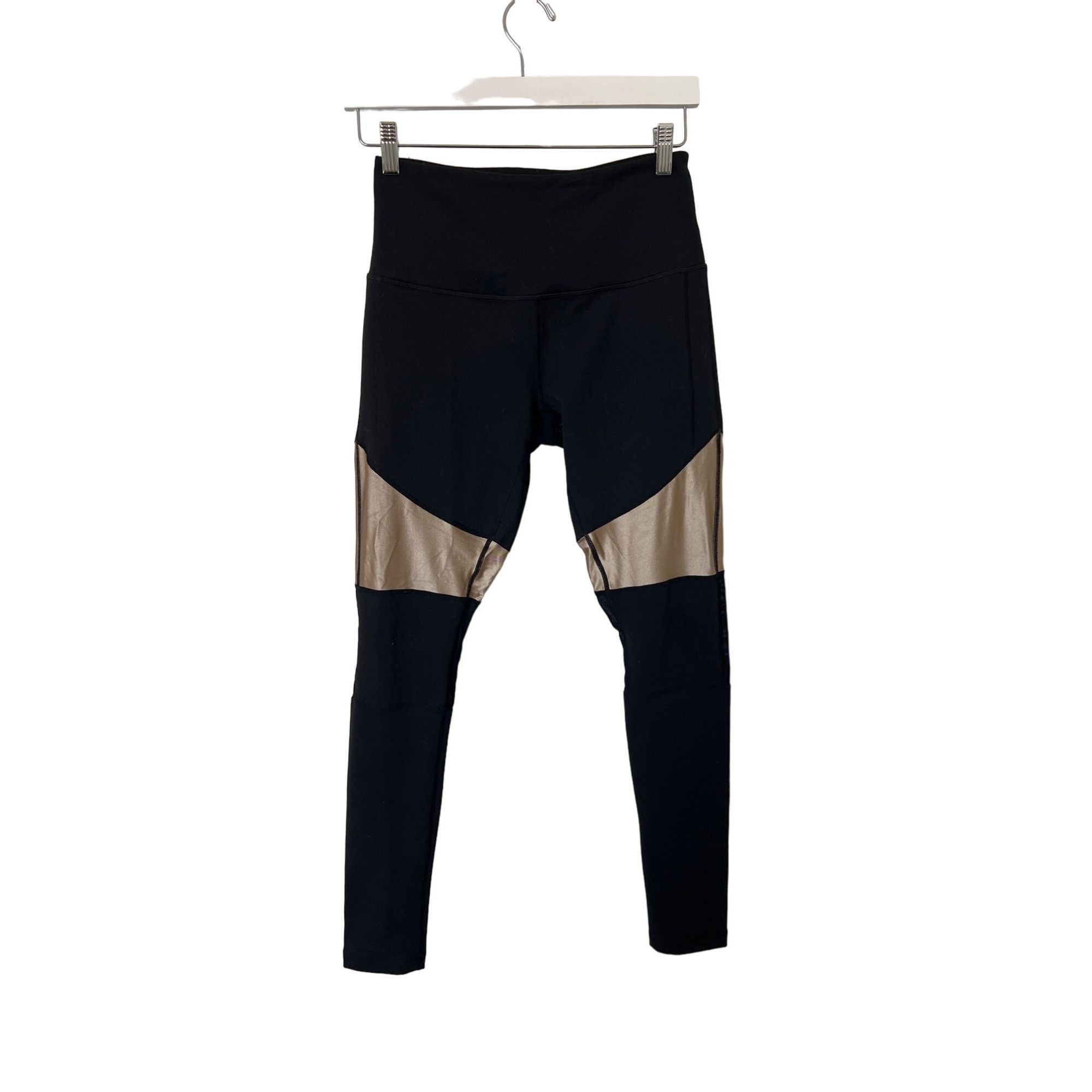 Other Zella Black & Gold Contrast Active Leggings Size 30" / US 8 / IT 44 - 1 Thumbnail