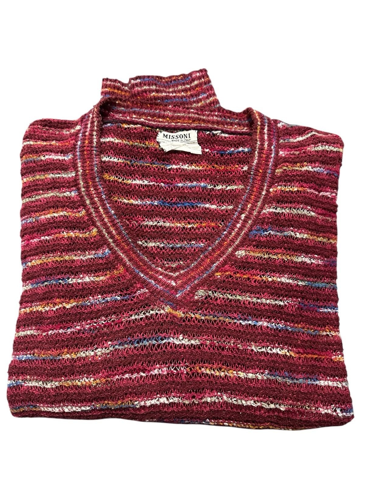 Missoni Rare vintage retro missoni ugly jumper crochet wool mohair Size M / US 6-8 / IT 42-44 - 2 Thumbnail