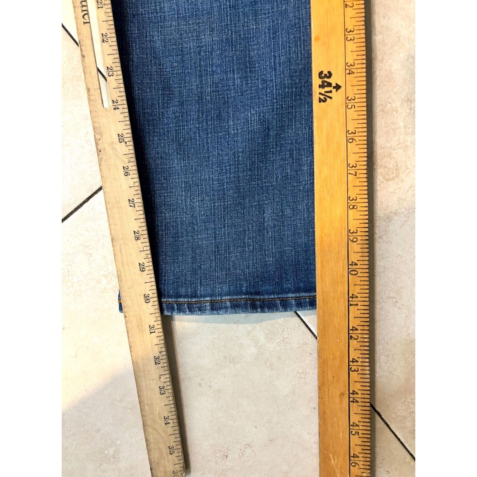 Lucky Brand Lucky Brand 410 Jeans Slim Straight Men's 31x30 Denim Blue 5-Pocket Regular Fit Comfort Stretch Slimming Vintage: No Size US 31 - 7 Thumbnail