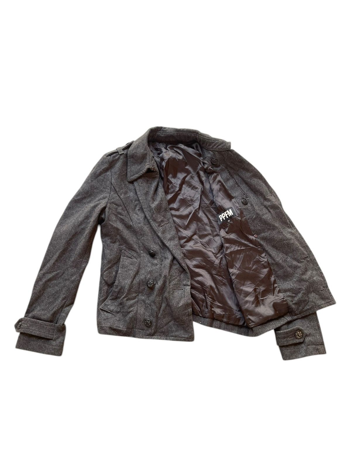 PPFM PPDM Double Collar Wool Jacket Punk Seditionaries Style Size US S / EU 44-46 / 1 - 5 Thumbnail