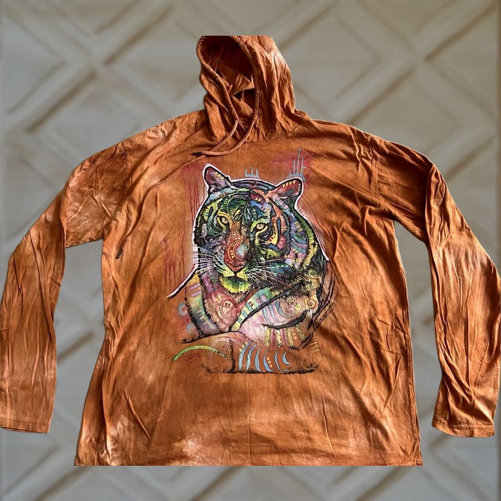 The Mountain The Mountain Russo Tiger Hooded Long Sleeve Shirt Size 2XL NWT Light Weight Size XXL / US 16-18 / IT 52-54 - 1 Thumbnail