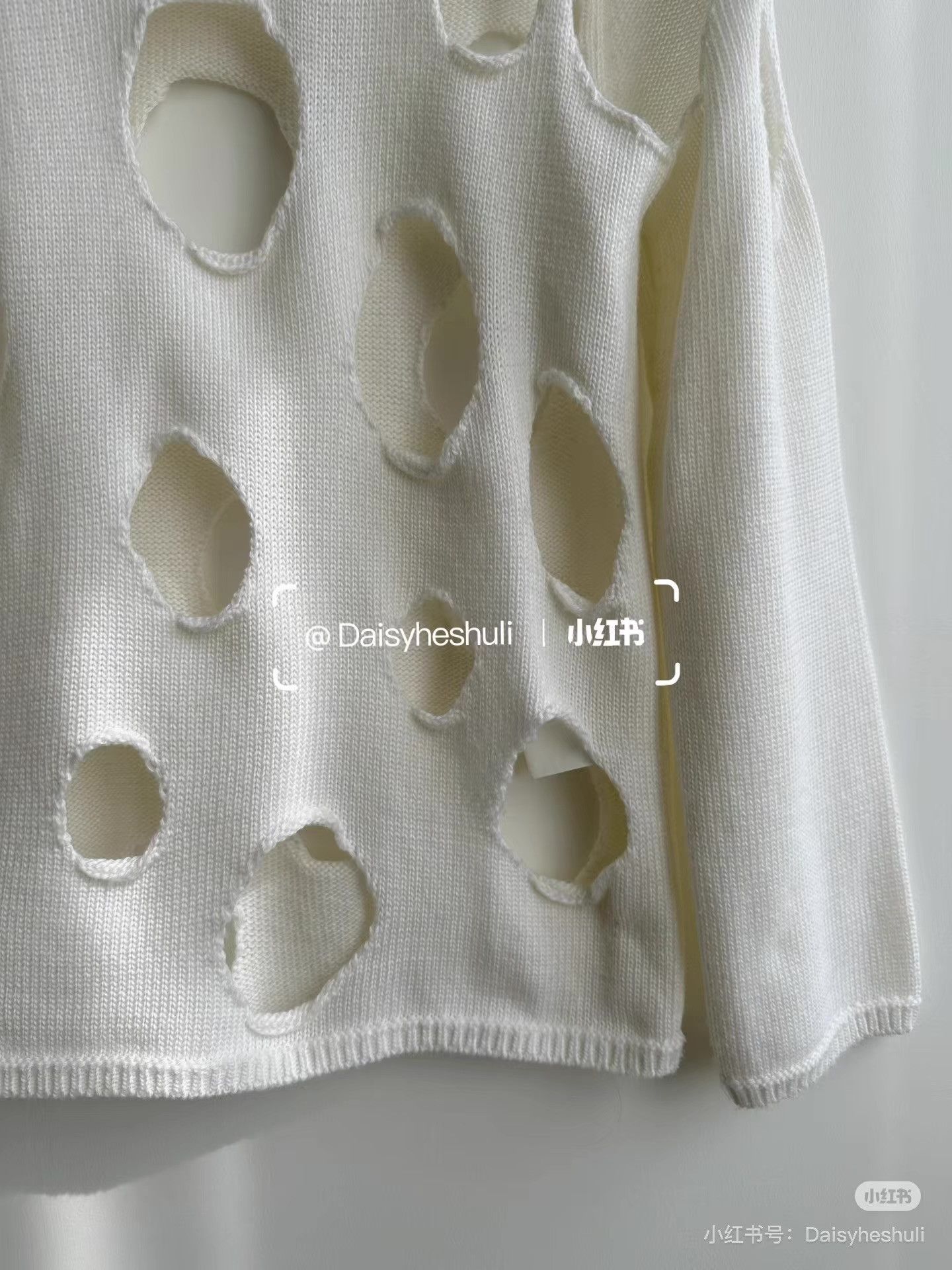 Comme des Garcons Comme des Garçons CDG Black Hollow-out Knit Sweater Ｑ24 Size XS / US 0-2 / IT 36-38 - 3 Thumbnail