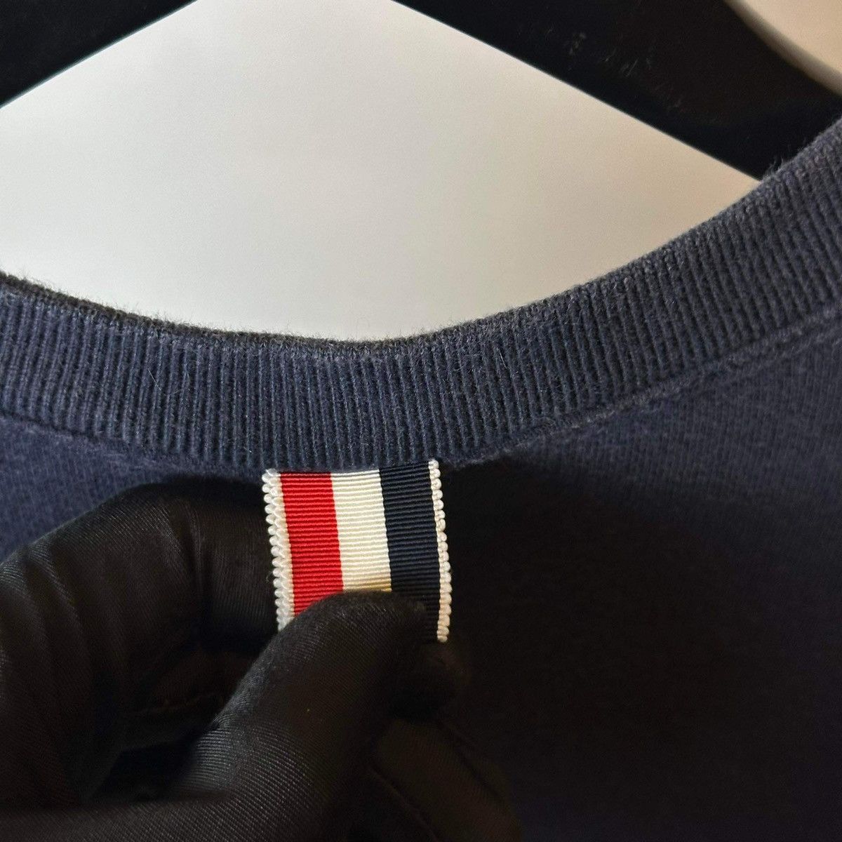 Thom Browne THOM BROWNE 4 BAR NAVY SWEATER Size US L / EU 52-54 / 3 - 12 Thumbnail