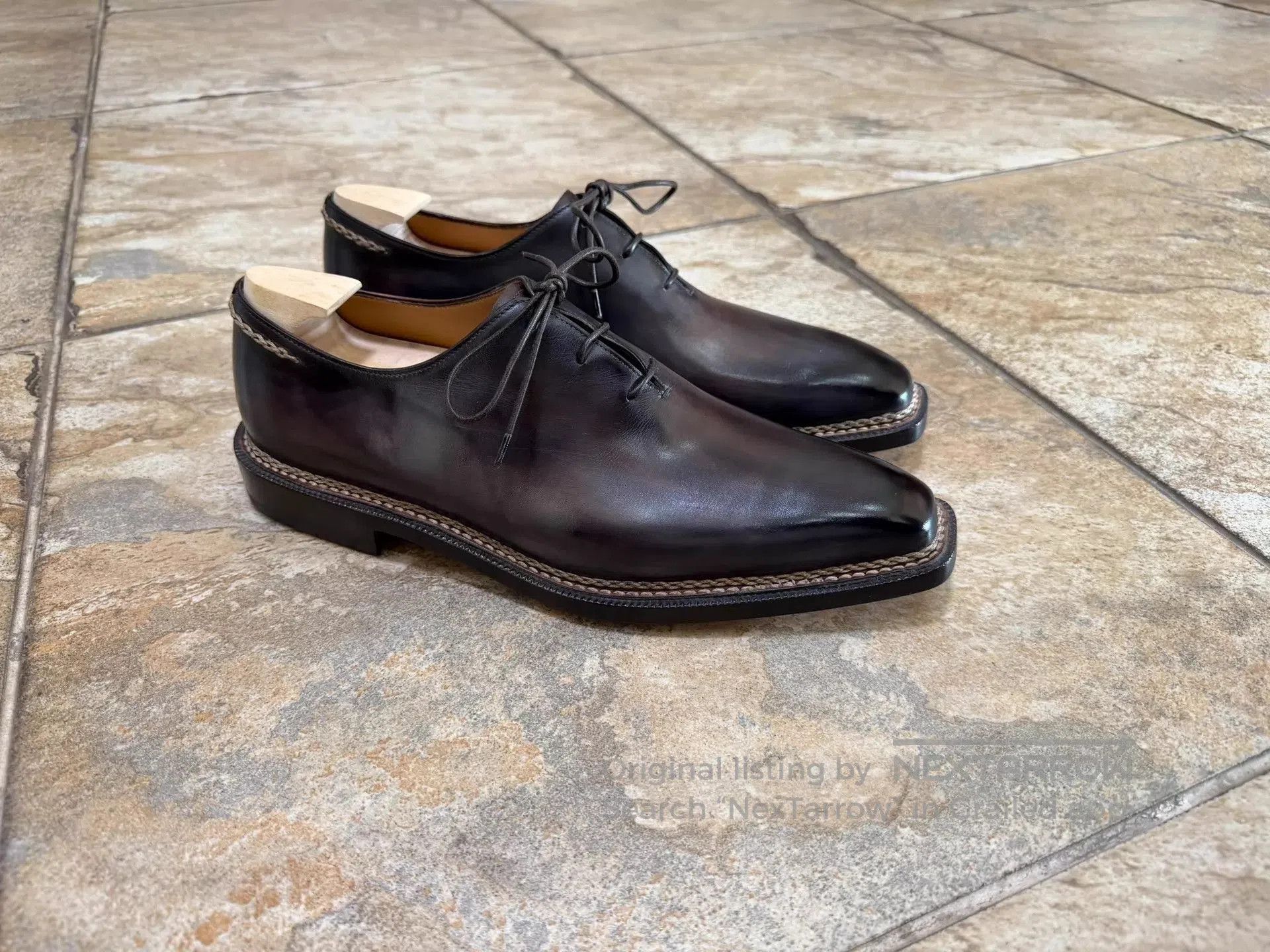 Berluti Black Formal Leather Lace-Up Shoes Size 9.5. Size US 9.5 / EU 42-43 - 3 Thumbnail