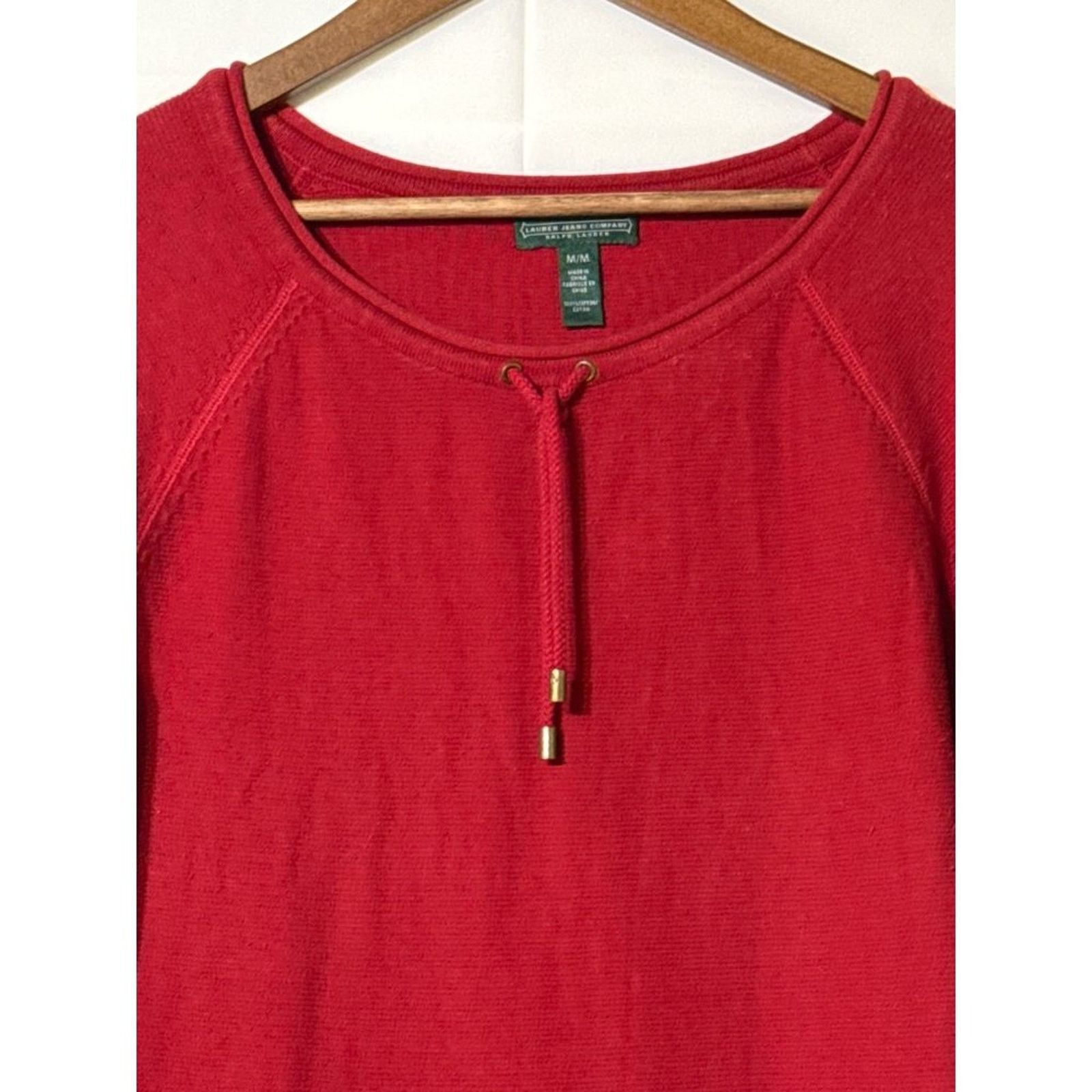 Lauren Ralph Lauren Lauren Jeans Company Ralph Lauren Pullover Red Medium Size M / US 6-8 / IT 42-44 - 3 Thumbnail