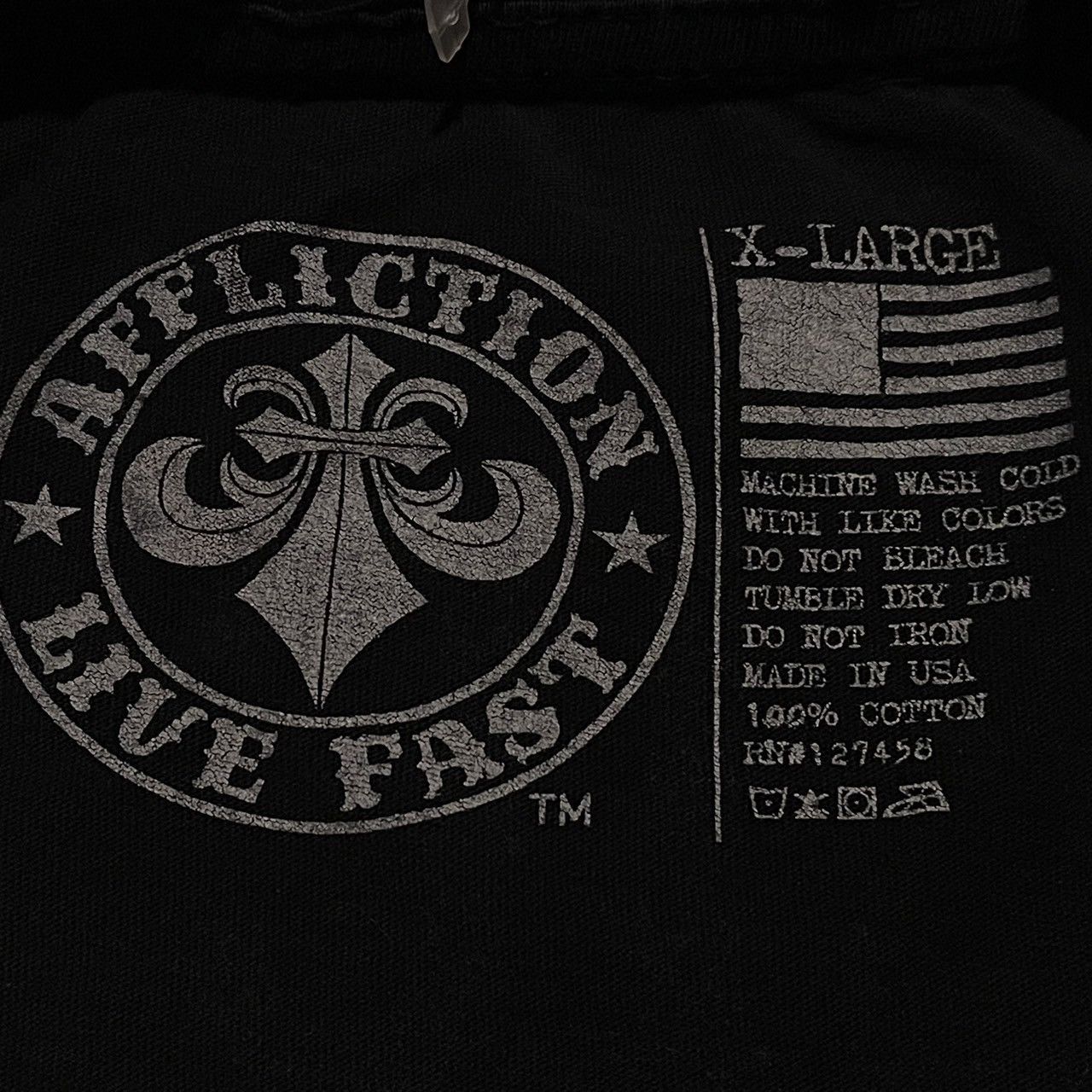 Affliction Rare Affliction Wings Cross Tee Y2K Style Size US XL / EU 56 / 4 - 8 Thumbnail