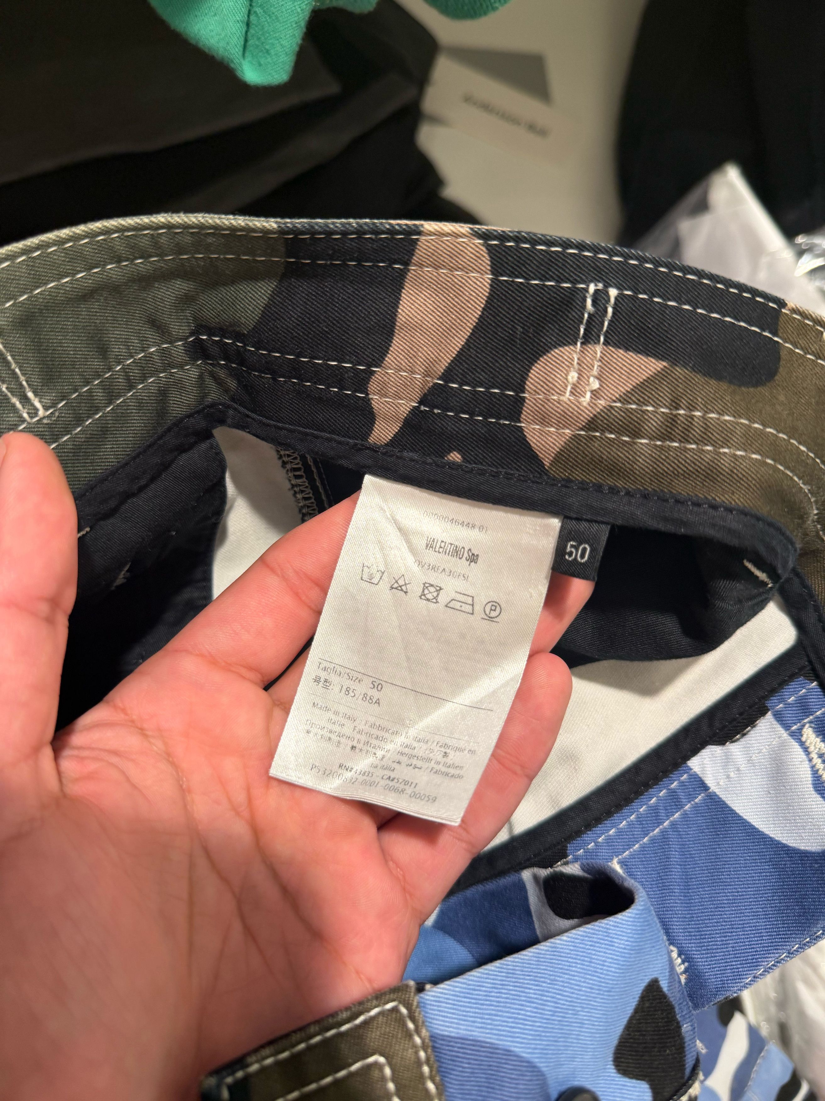 Valentino Valentino Blue Camoflauge Cargo Pants Size US 34 / EU 50 - 7 Thumbnail