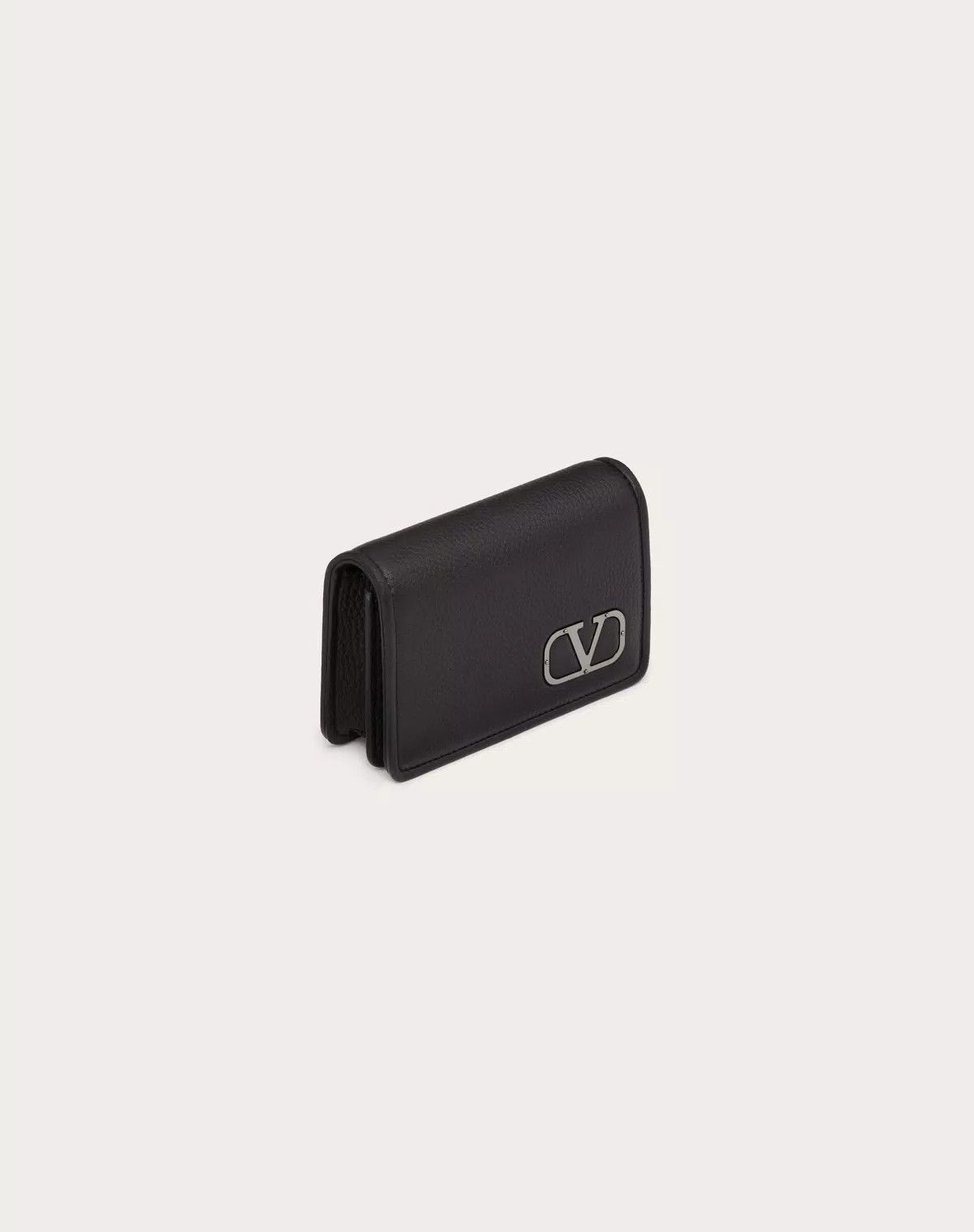Valentino oc11z0725 Size:OS/Holder In Grainy Calfskin in black Size ONE SIZE - 4 Thumbnail