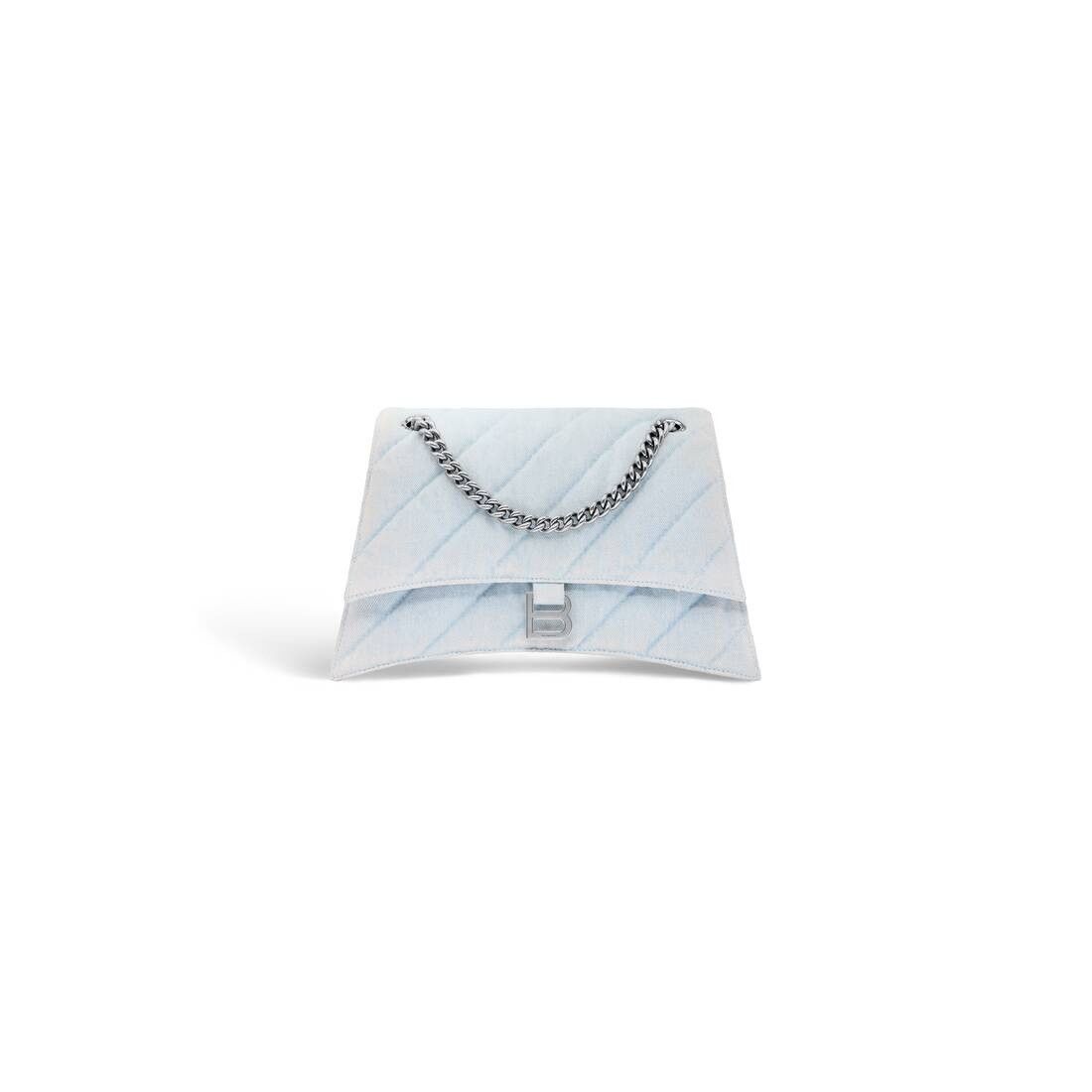 Balenciaga oc11z0426 Size: OS / Crush Medium Chain Bag Quilted Denim Size ONE SIZE - 8 Thumbnail