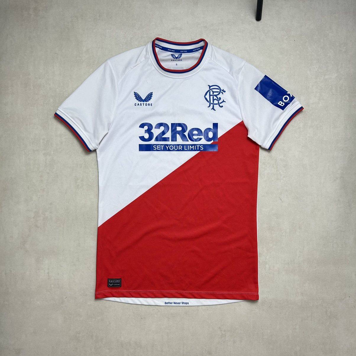 Castore Castore Rangers FC 2022/23 Football Soccer Jersey Away S Size US S / EU 44-46 / 1 - 1 Thumbnail