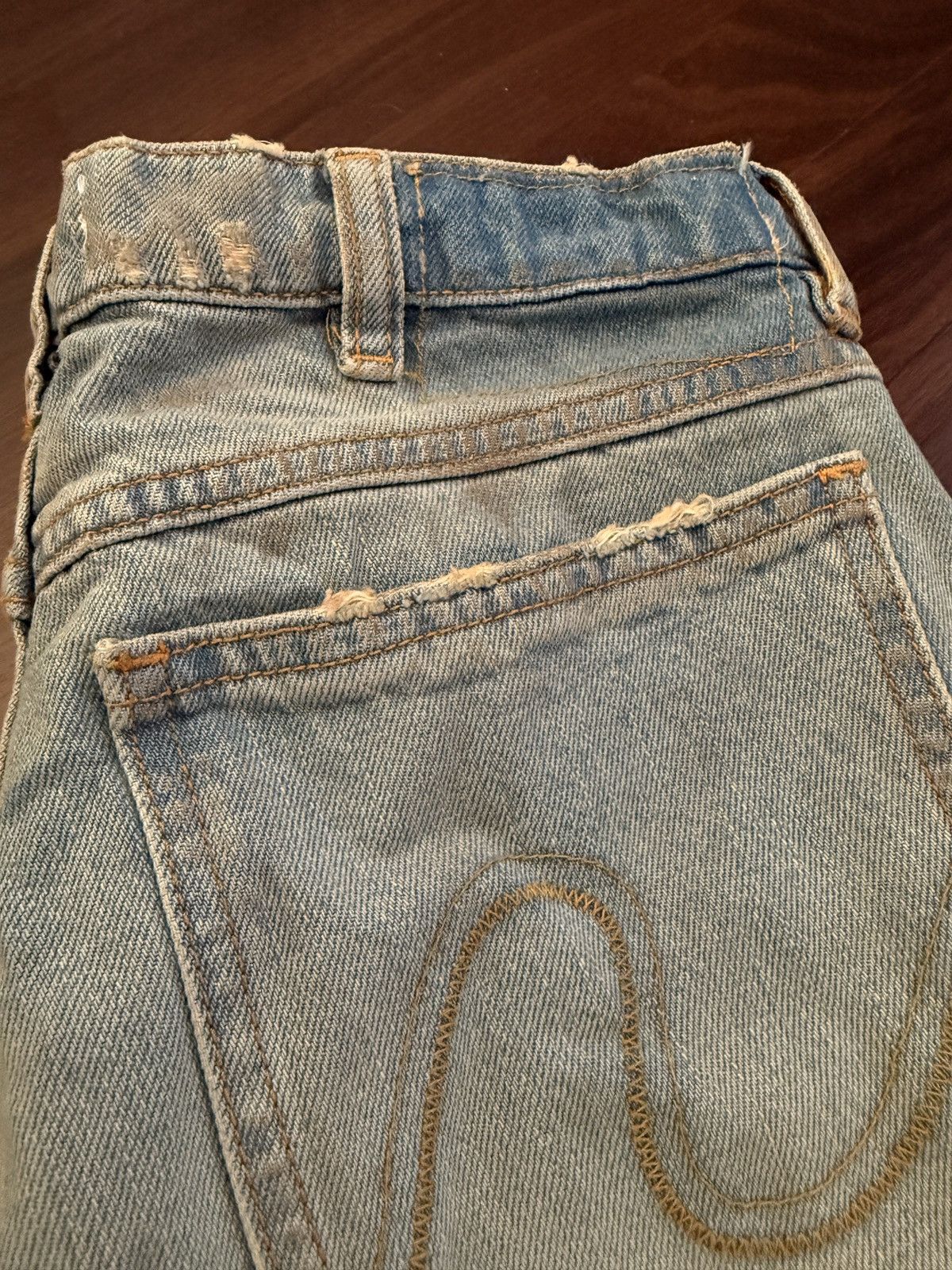 ERL ERL Leather Patchwork Jeans Size US 29 - 5 Thumbnail