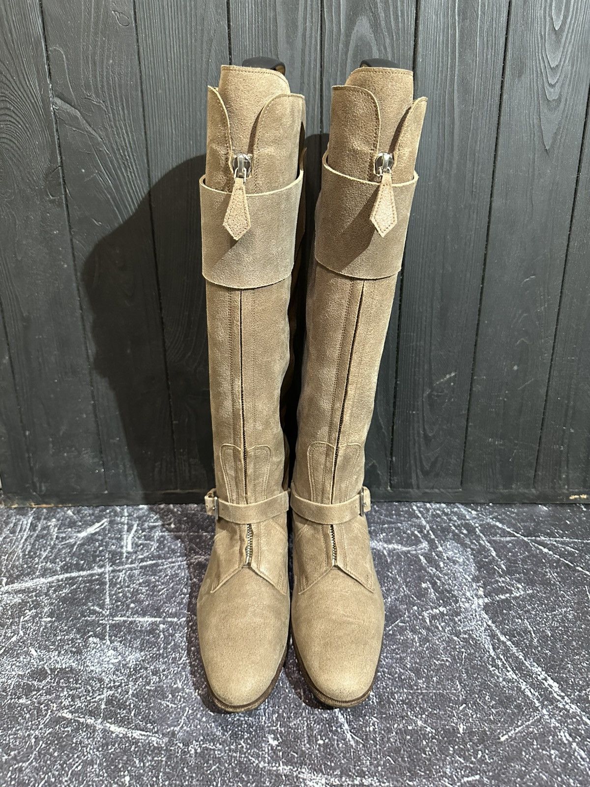 Hermes HERMES Suede zip front Boots Size 37 Size US 7 / IT 37 - 4 Thumbnail