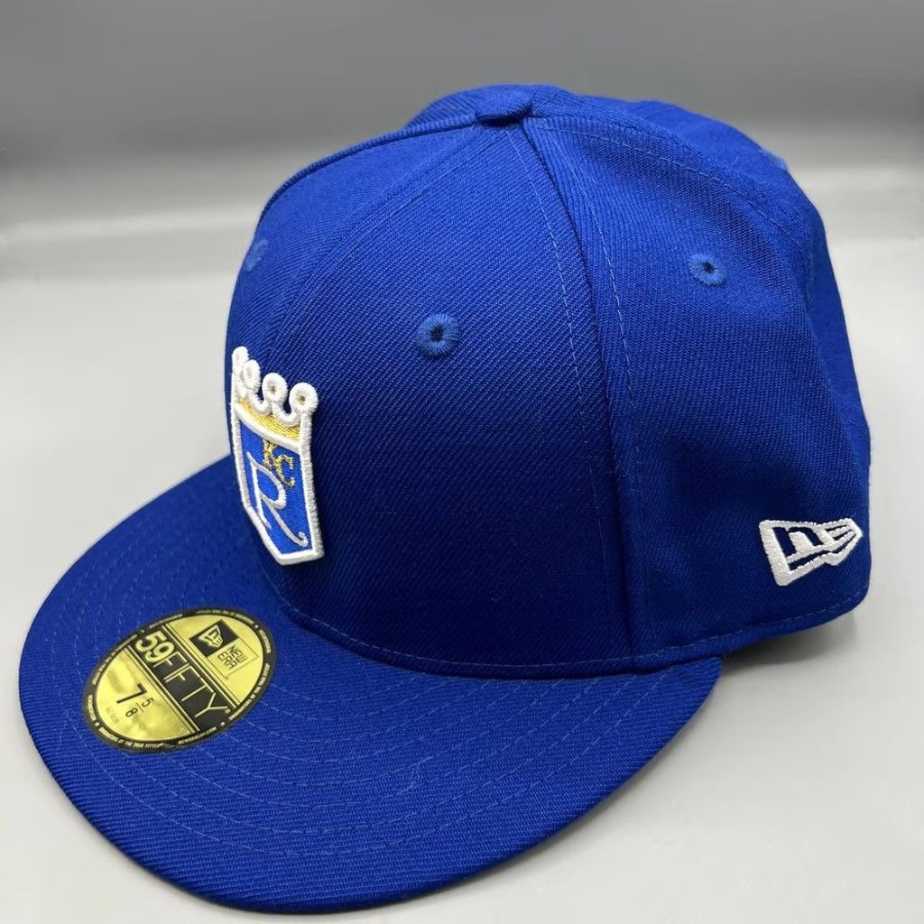 New Era Kansas City Royals Hat Men 7 5/8 59Fifty New Era Fitted Cap Size ONE SIZE - 2 Thumbnail