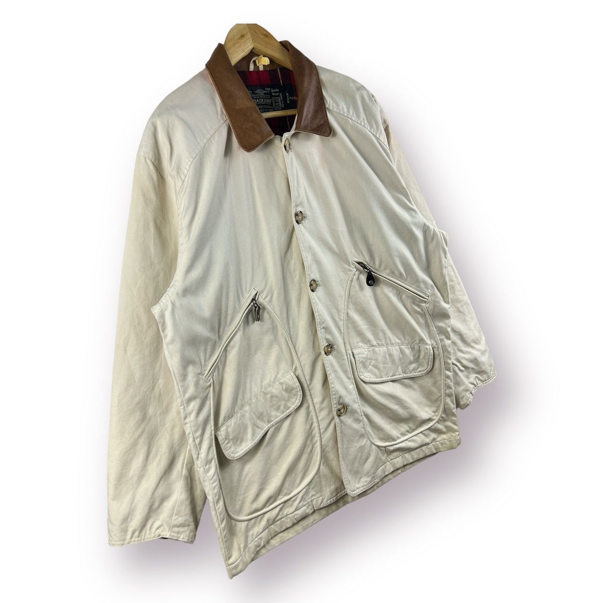 BARNS OUTFITTERS 🔥 BACK FIRE SOUL MADE LEATHER COLLAR BARN JACKET blanket -M Size US M / EU 48-50 / 2 - 3 Thumbnail