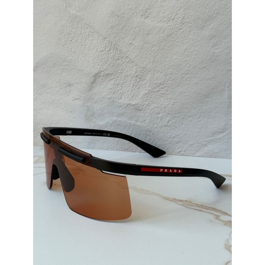 Prada NEW Prada Sport PS B06S Mirrored Sunglasses in Orange $548 Size ONE SIZE - 4 Thumbnail