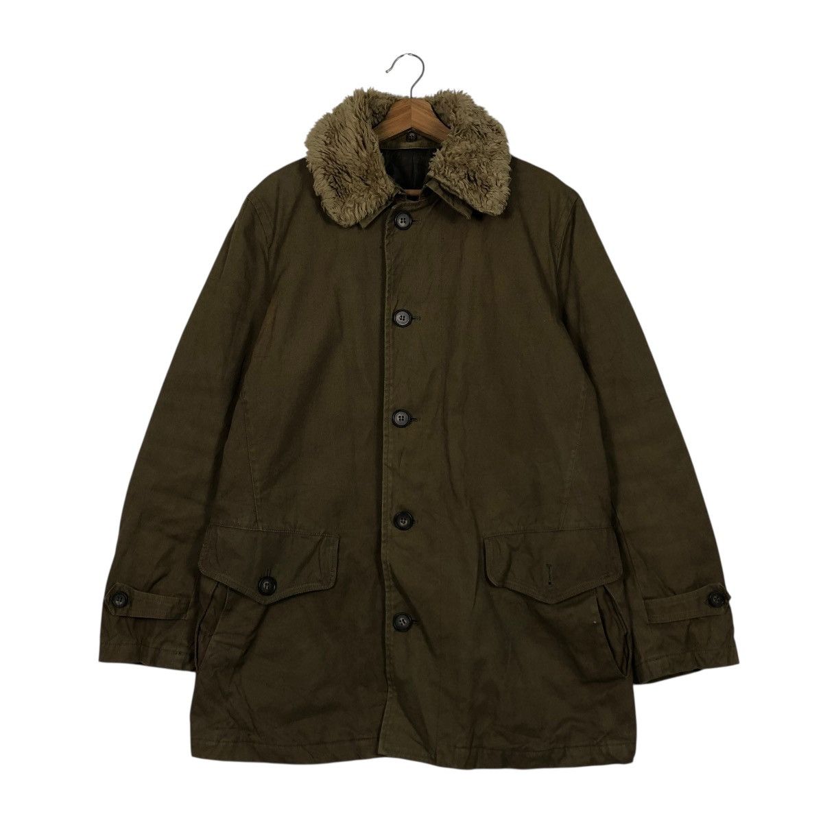 Issey Miyake 🔥VINTAGE CHORE WORK JACKET DUCK CANVAS SHIPS JAPAN Size US L / EU 52-54 / 3 - 3 Thumbnail
