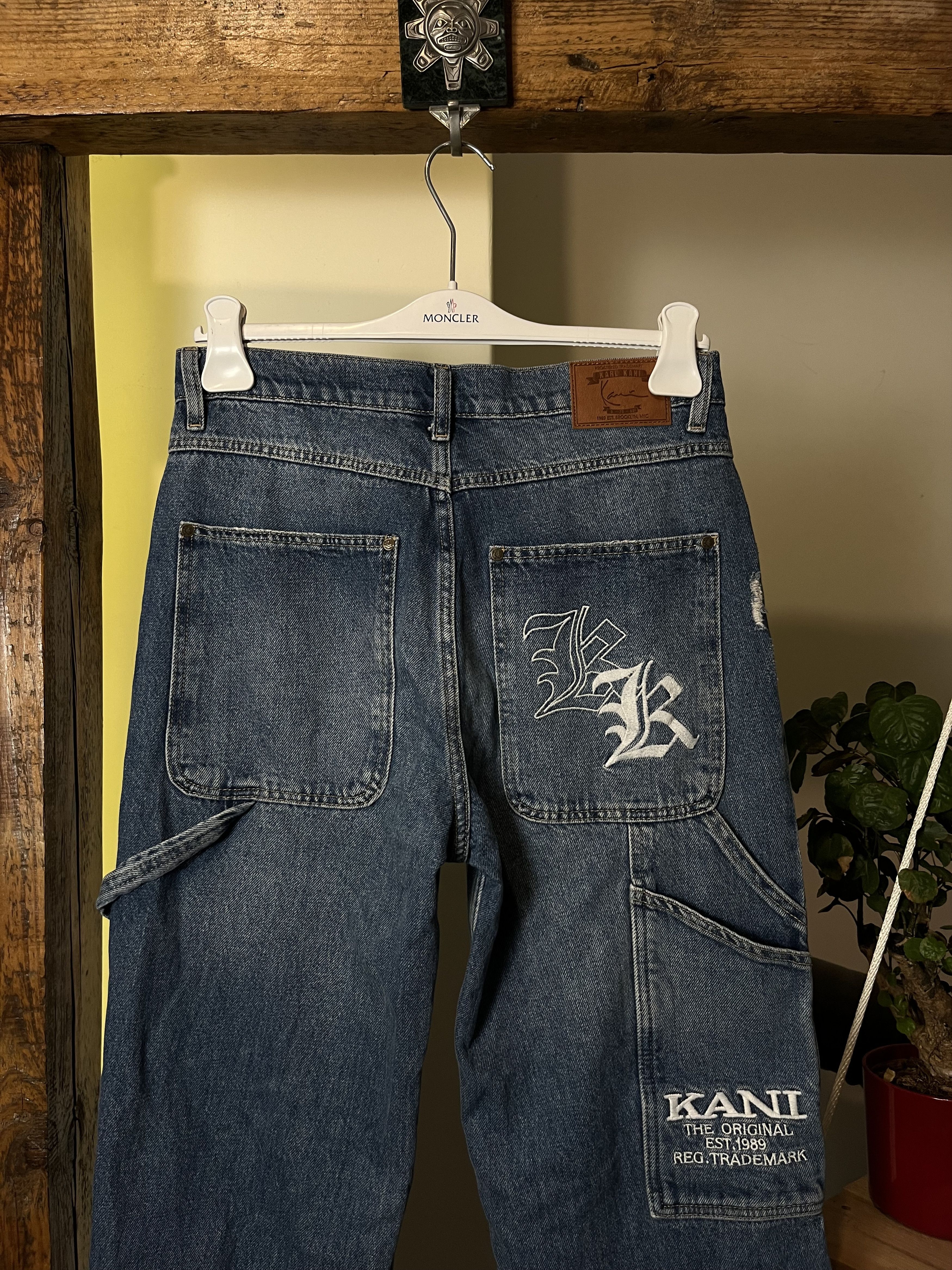 Karl Kani × Vintage Vintage Karl Kani Big Logo Rap Baggy Ripped Jeans Size US 30 / EU 46 - 8 Thumbnail
