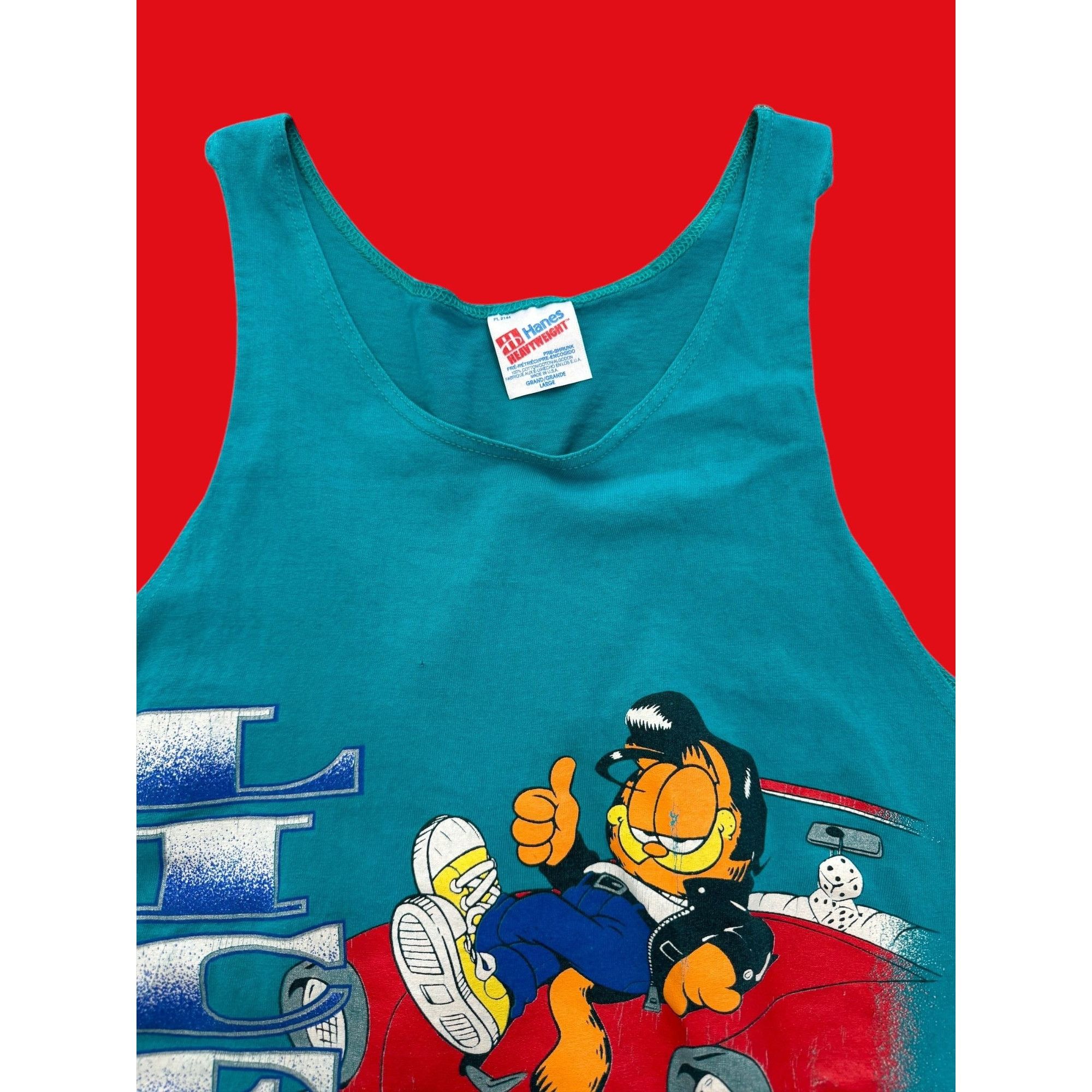 Other 90's Garfield "Licensed to be Cool" Tank Top Size US L / EU 52-54 / 3 - 3 Thumbnail