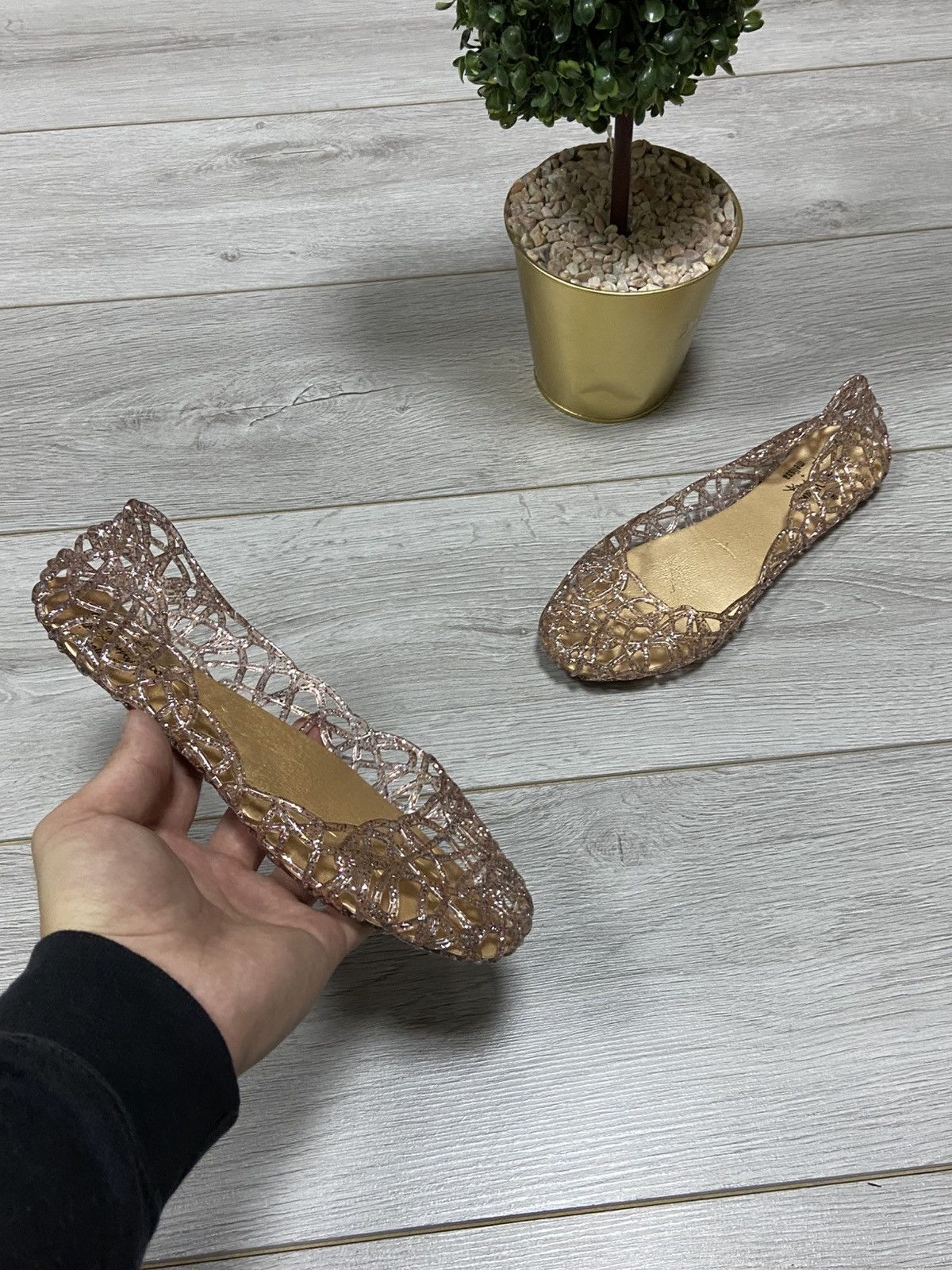 Melissa × Vivienne Westwood Vivienne Westwood x Melissa RARE web ballet flats Braided Size US 10 / IT 40 - 1 Thumbnail