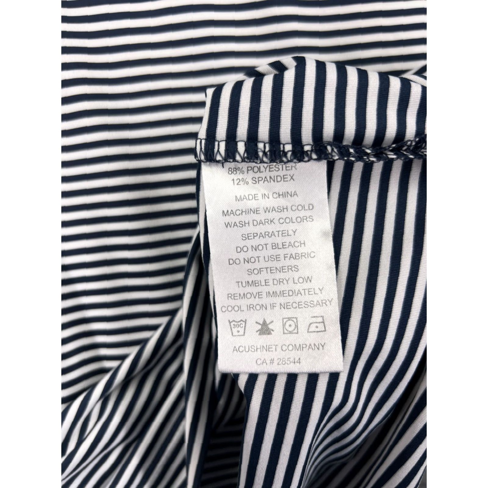 Footjoy FootJoy Polo Shirt Mens M Blue Striped 100% Polyester Golf Shirt Sports Modern Mens Size US M / EU 48-50 / 2 - 4 Thumbnail