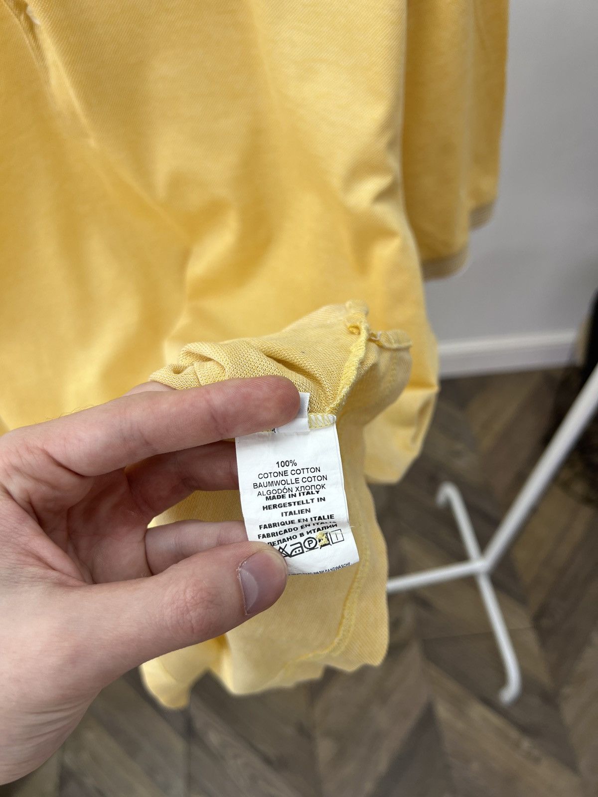 Gran Sasso Vintage Gran Sasso Yellow Polo T-Shirt Size US M / EU 48-50 / 2 - 8 Thumbnail