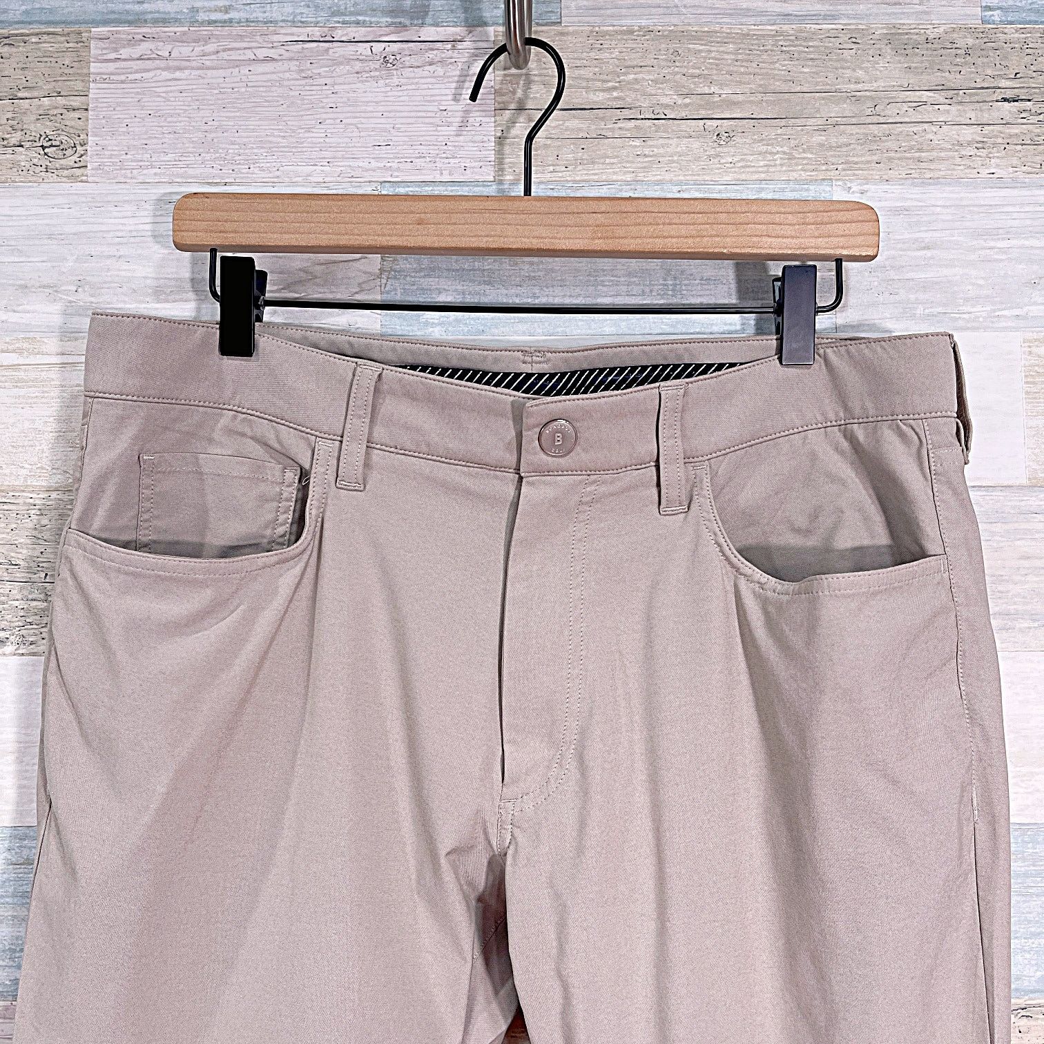 Bonobos Bonobos Golf Performance Tailored Pants Beige Mens 34x30 Size US 34 / EU 50 - 2 Thumbnail