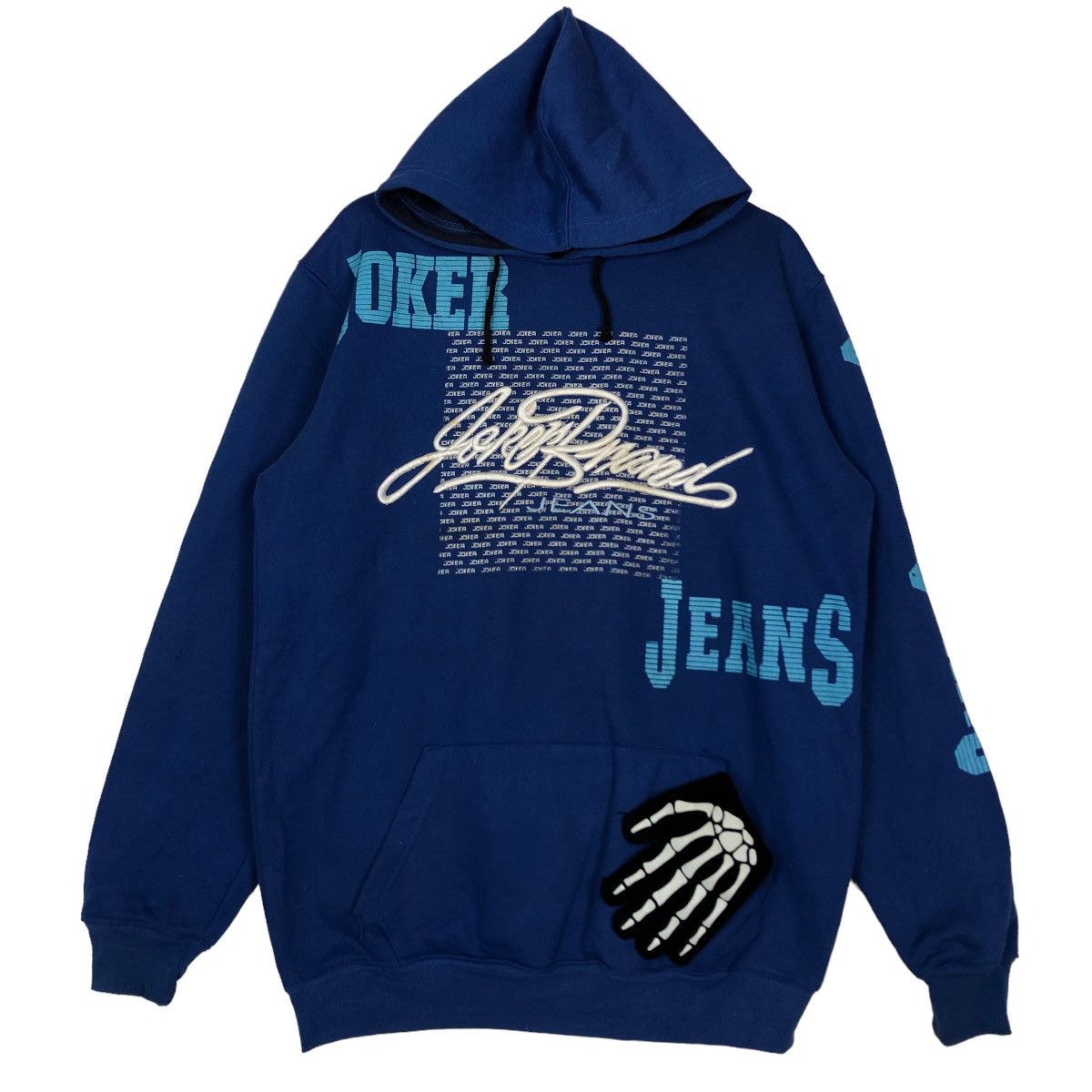 Japanese Brand 🔥Rare Joker Jeans Hoodie Streetwear Big Logo Spell Out Size US M / EU 48-50 / 2 - 2 Thumbnail
