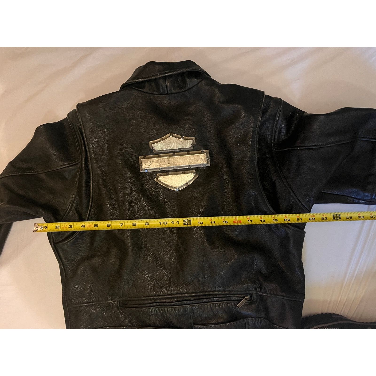 Harley Davidson Harley Davidson Leather Jacket Metal Bar & Shield - Size: L Size US L / EU 52-54 / 3 - 21 Thumbnail