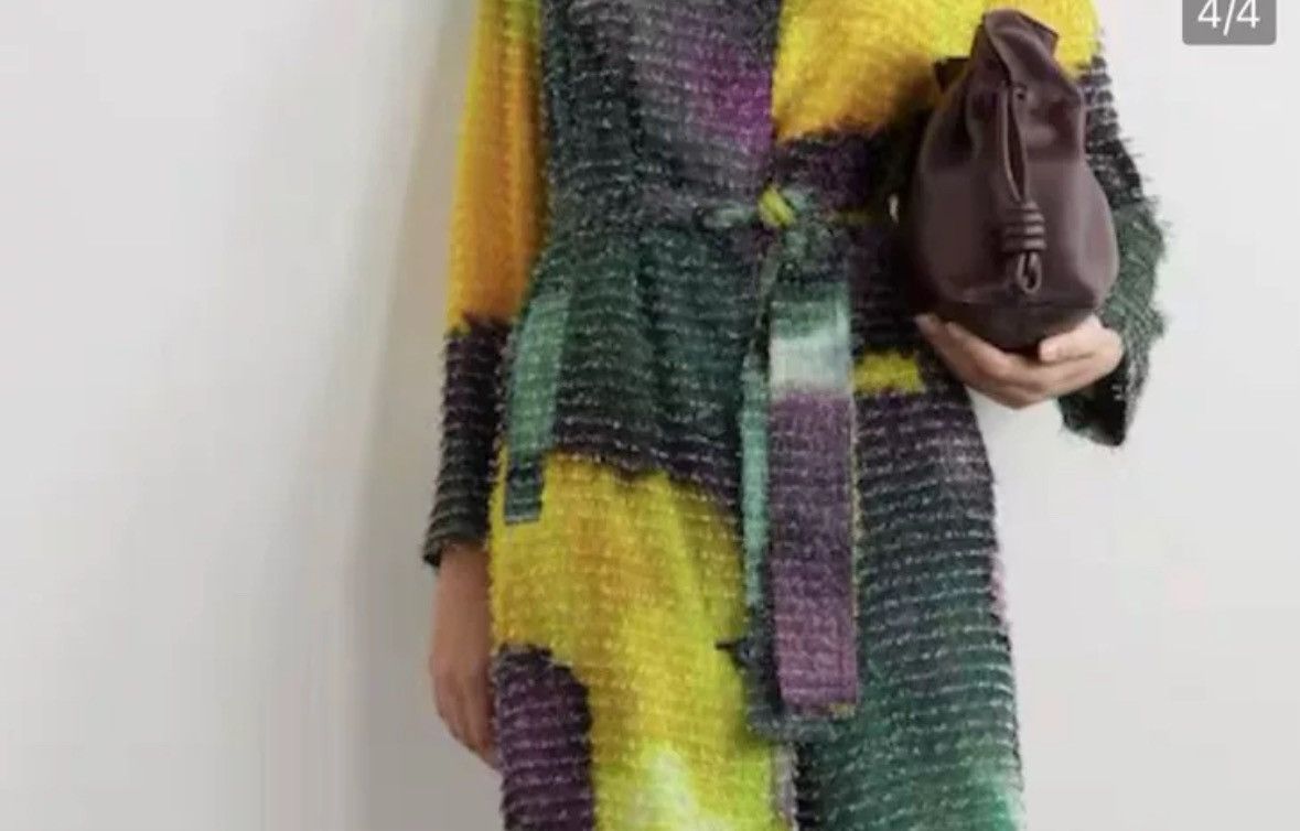 Dries Van Noten Dries van noten Tie dye long trench coat with fringe Size US S / EU 44-46 / 1 - 7 Thumbnail