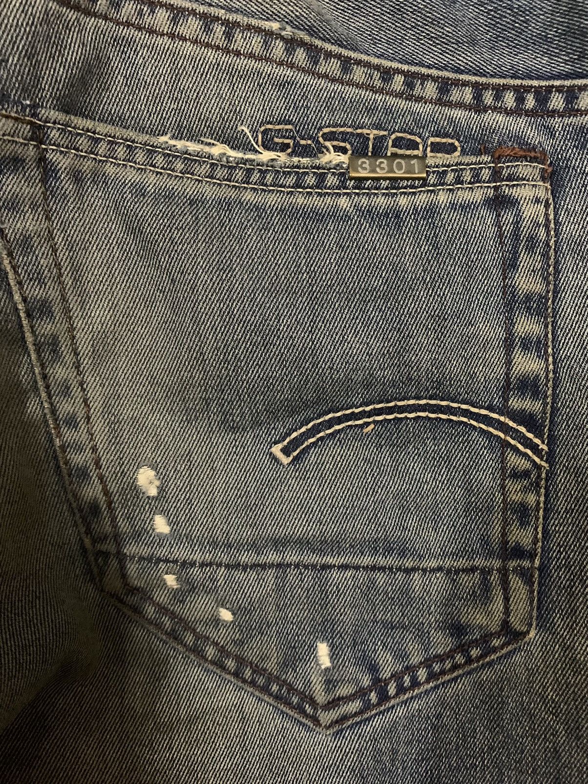 G-Star Vintage G Star Raw Mud Washed Slim Fit Jeans Made in Italy Size US 29 - 13 Thumbnail