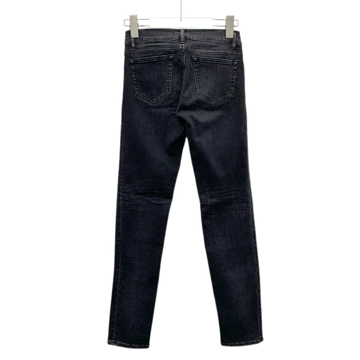 Prada Prada Dark Grey Washed Cotton Denim Pants K26WX Size 25" / US 0 / IT 36 - 2 Thumbnail