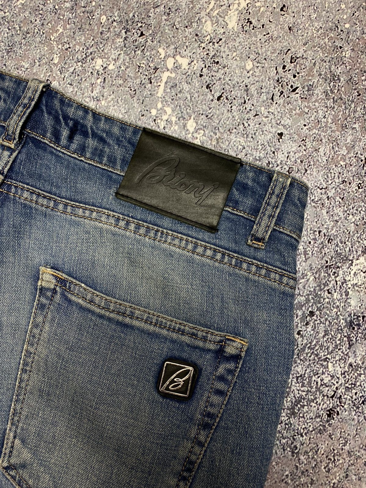 Brioni × Vintage 💥Y2K BRIONI DENIM JEANS Size US 33 - 10 Thumbnail