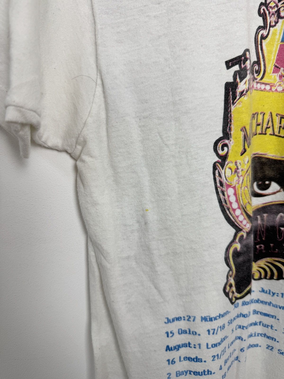Band Tees × Michael Jackson × Vintage RARE Vintage 1992 Michael Jackson Dangerous Tour T-Shirt Size US M / EU 48-50 / 2 - 5 Thumbnail